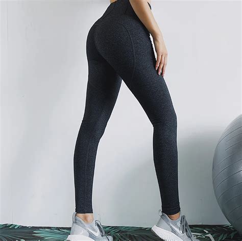 Sport Leggings Women High Waist Sexy Push Up Hip Shaping Peach Rump