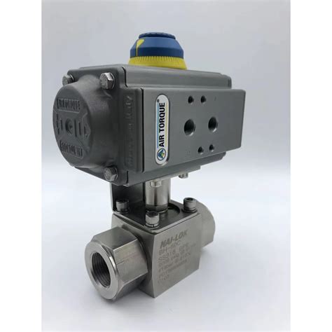 Nai Lok Stainless Steel Instrument Way Pneumatic Ball Valve Psi