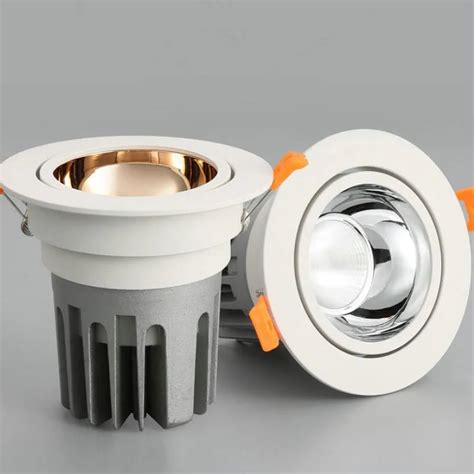 Super brilhante recessed led regulável downlight cob 12 w led spot