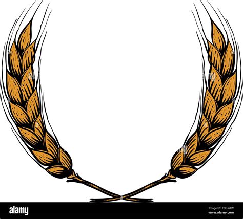 Wheat Wreath Vector