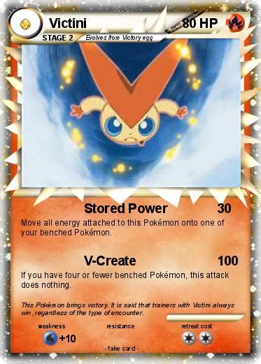 Pokémon Victini 2802 2802 Stored Power My Pokemon Card