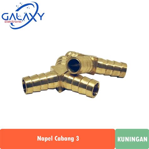 Jual Napel Cabang 3 Sambungan Selang Kompor Gas 3 Cabang Bahan Kuningan