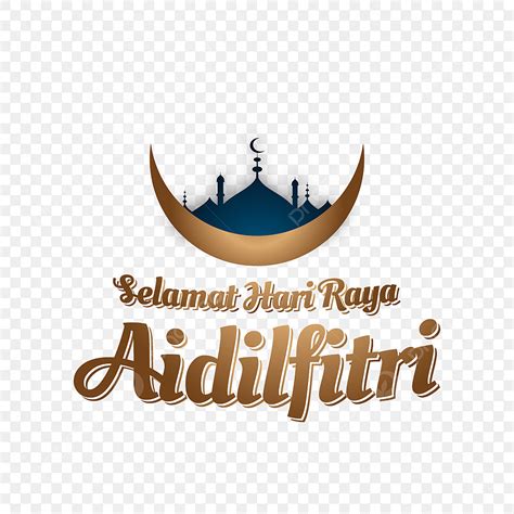 Hari Raya Aidilfitri Vector Png Images Mosque Isolated Illustration