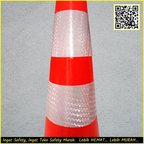 Safety Cone Traffic Cone 70 Cm PVC Rubber Kerucut Lalu Lintas