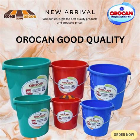 Hdd Orocan Pail Timba Matibay With Stainless Handle Lazada Ph