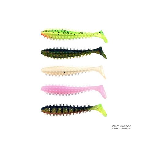 Leurre Souple Fox Rage Spikey Shad Uv Mixed Colour Pack Leurre De La