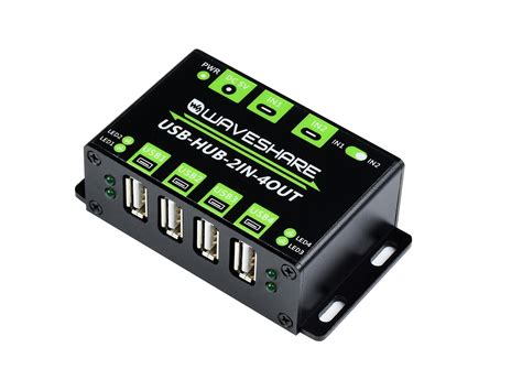 Industrial Grade USB HUB, Extending 4x USB 2.0 Ports, Switchable Dual ...