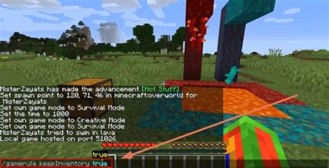 How To Turn On Keep Inventory When Dying In Minecraft