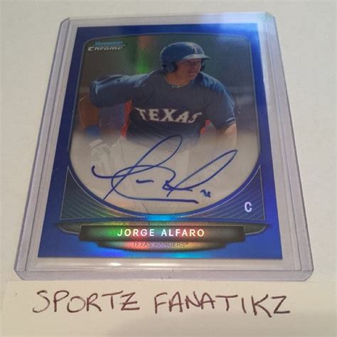 Jorge Alfaro Rookie Blue Refractor Auto From Topps Chrome Flickr