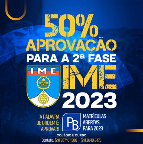 Turma IME ITA do PB aprova 50 dos seus alunos para a 2ª fase do IME