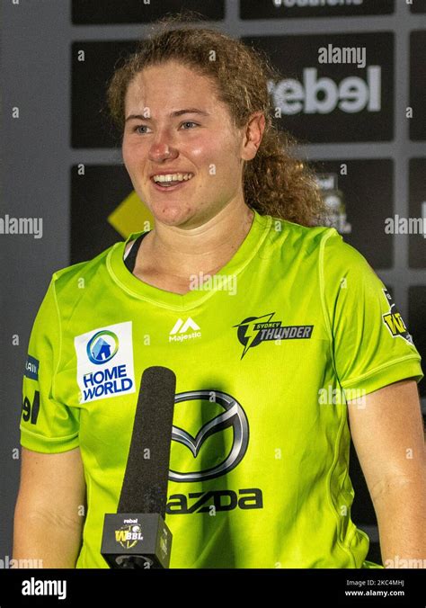 Player Of The Match Hannah Darlington Of Thunder During The Womens Big