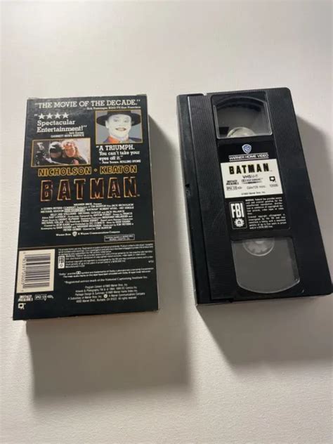 Batman Vhs Original Michael Keaton Jack Nicholson Tim Burton