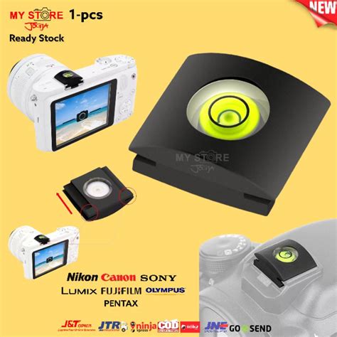 Jual Hot Shoe Cover Bubble Spirit Level Flash Protection Camera Canon Nikon Z F Sony Alpha
