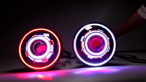 Loyo Oem Inch Round Angel Eyes With High Low Beam Demons Eyes Rgb Led