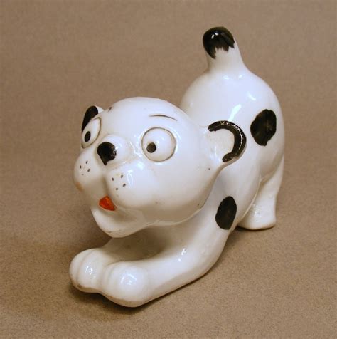 Vintage German Spotted Bonzo Dog Figurine Etsy