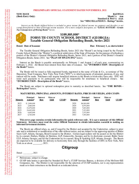 Fillable Online Forsyth County School District Taxable General