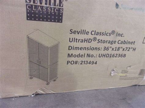 Seville Classics Ultra Hd Storage Cabinet 36 X 18 X 72 Bentley And Associates Llc