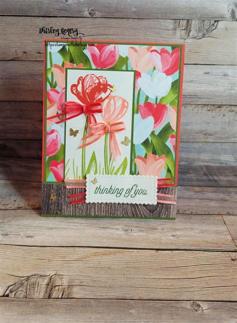 Stampin Up Flowering Tulips Thinking Of You Card 2 Stampin With