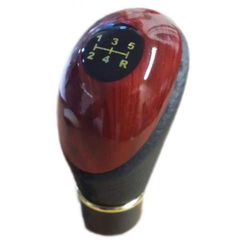 Car Mahogany Gear Stick Knob Gloss Wood Shift Manual Universal 5 Speed Ac84d Click Superstore Ltd