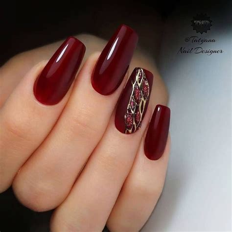 Маникюр Ногти Педикюр Разное OK RU Copper nails designs Burgundy