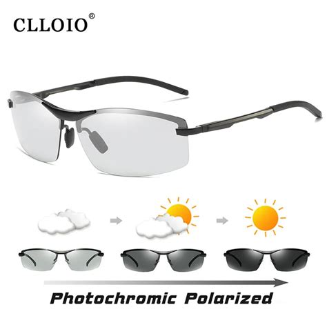 Clloio High Quality Photochromic Sunglasses Men S Driving Polarized Sun