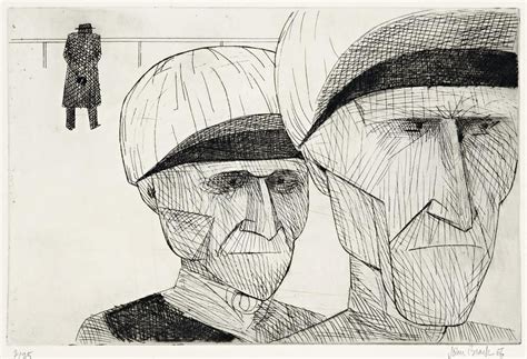 John Brack Jockeys Returning 1956 170 X 262 Cm Etching Australian