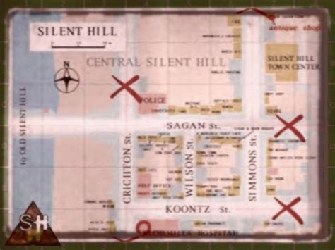 Silent Hill Map Silent Hill Silent Hill 1 Silent