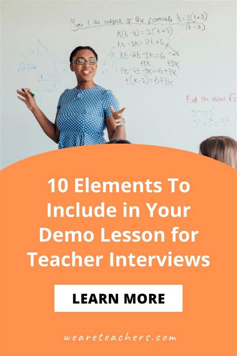 10 Elements To Include In Your Demo Lesson For Teacher Interviews