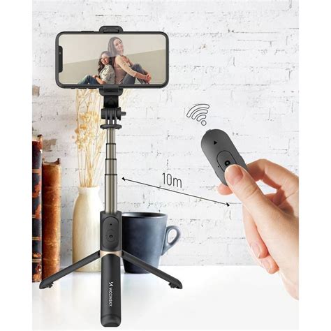 Wozinsky Bluetooth Selfie Stick Med Stativ Fjernkontroll