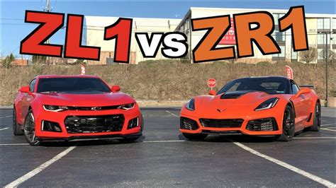 2019 Corvette ZR1 Vs 2017 Camaro ZL1 Roll Race YouTube