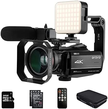 Amazon Ordro Camcorder K Video Camera Hd P Fps Vlog