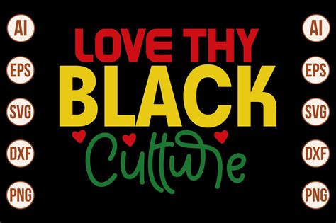 Love Thy Black Culture Graphic By Momenulhossian577 Creative Fabrica