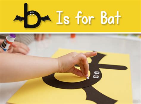 Lowercase B Craft B Is For Bat Printable Template