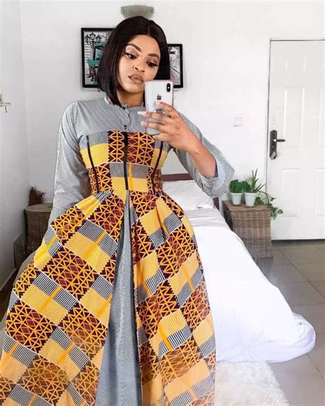 Trending Ankara Straight Long Gown Styles Eucarl Wears