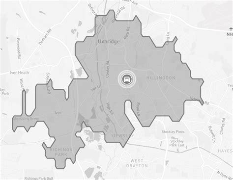 Map Around Starting Point Brunel University With An Indication Of A