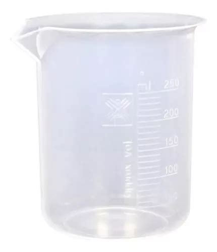 Vaso De Precipitado Beaker De Plastico Polipropileno 250 Ml MercadoLibre