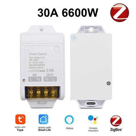 Tuya Smart Switch WIFI ZIGBEE 6600W 4000W 30A 20A Relay Module