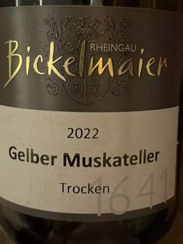 Manfred Bickelmaier Gelber Muskateller Trocken Vivino US