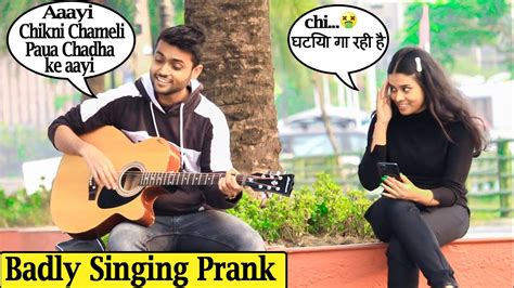 Badly Singing Prank In Public Pranks In India Vivek Mishra