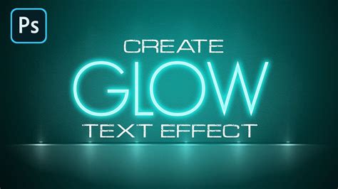 Create Awesome Glow Text Photoshop Tutorial Youtube