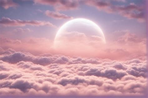 Premium AI Image | Fantasy Art Realistic Aesthetic dreamy cloud ...