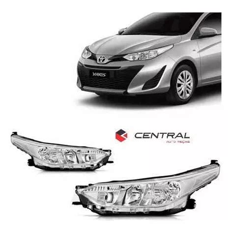 Par De Farol Toyota Yaris 2018 2019 2020 Sem Led Frete grátis