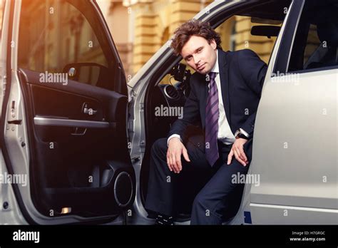 Handsome Mature Businessman Outdoor Stock Photo Alamy