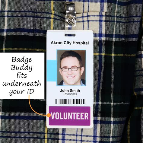 Social Worker Badge Buddy For Vertical Id Cards Signs Sku Bd 0499