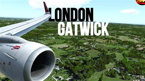 P3D PMDG 737 NGXu RNAV Arrival London Gatwick EGKK Runway 26L