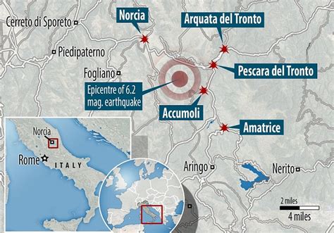 Italy earthquake map – Tribune International (Australia)