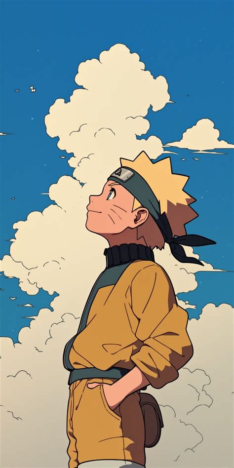 Naruto Cartoon Ghibli Art Phone Wallpaper In Naruto Uzumaki