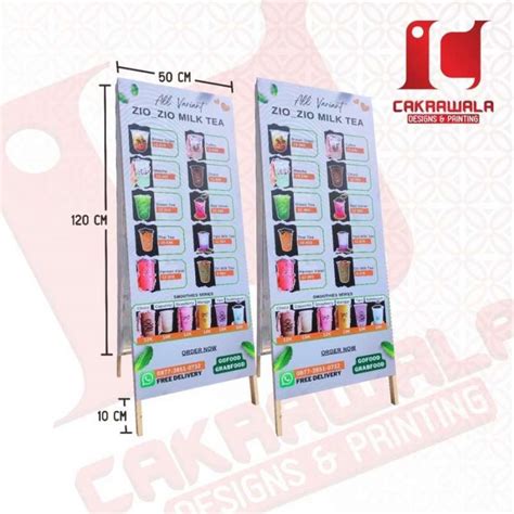 Jual Stand Banner Kayu Ukuran X Banner Segitiga Kayu Promosi