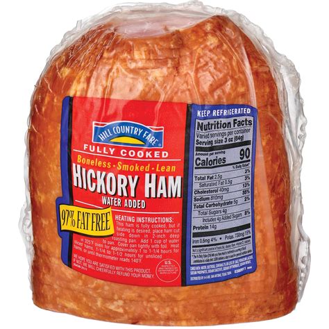 Hill Country Fare Fully Cooked Hickory Smoked Sliced Half Ham Shop