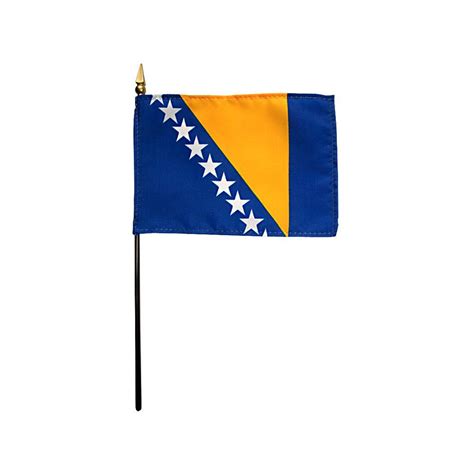 Bosnia Herzegovina Stick Flag Kengla Flag Co